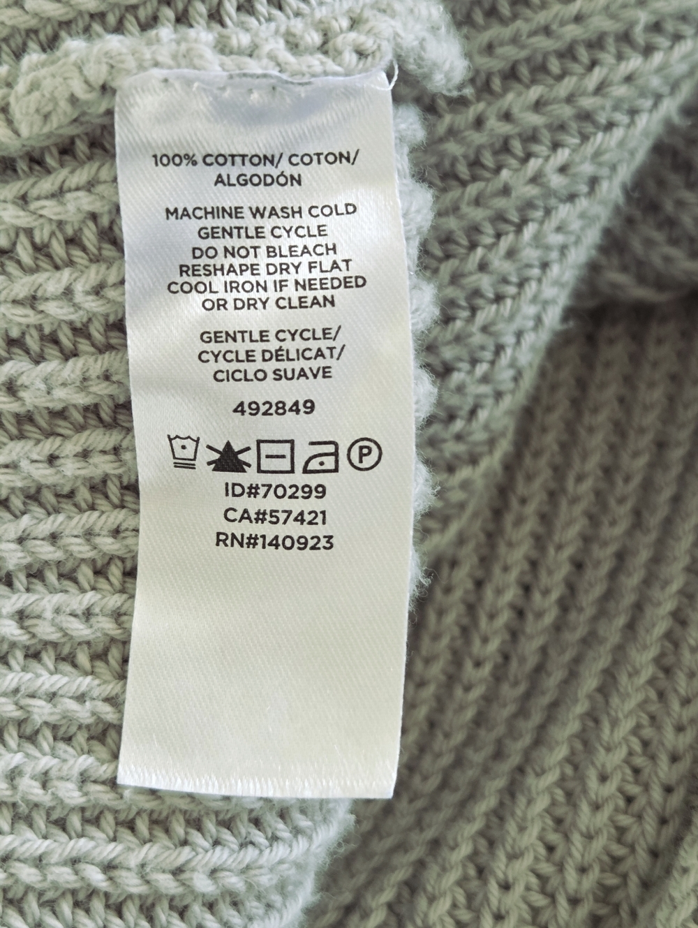 LOFT Open Long Cardigan Sweater 100% Cotton Sage Green with Pockets XL - Picture 13 of 13